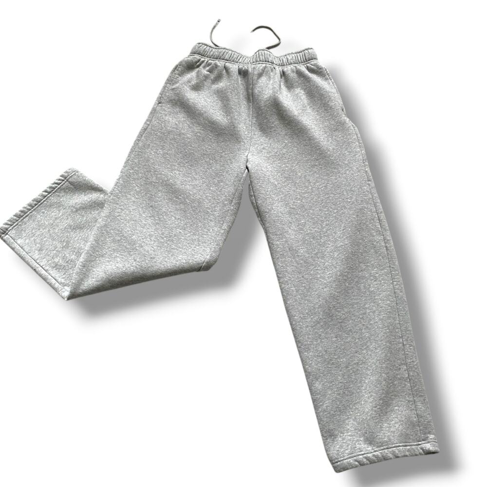 Anthropologie Daily Practice Wide Leg Sweatpants Heather Grey Sz S Baggy Pullon
